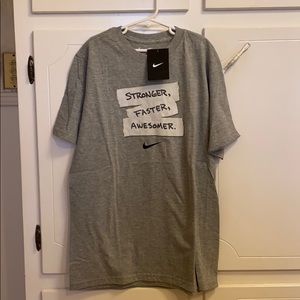 NWT! BOYS Size L! NIKE Stronger, Faster, Awesomer